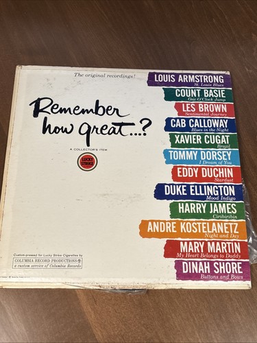 Remember how great vol jazz - how,