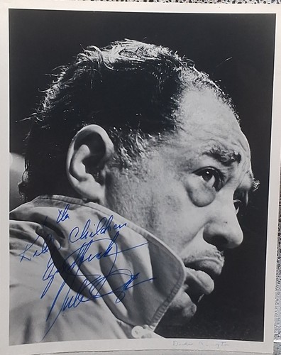 Duke ellington signed 8x10 - duke,